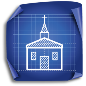 church on blueprint