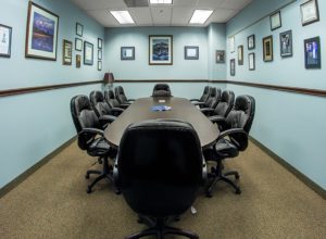 Empty conference room